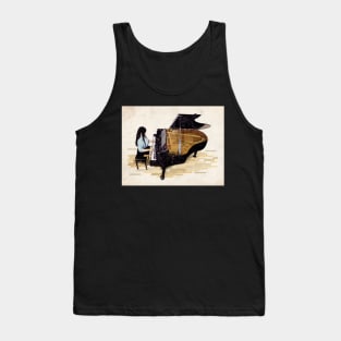 Girl At Piano Tank Top